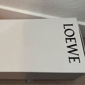 Loewe Black and White Logo Tags with Cream Dust Bag